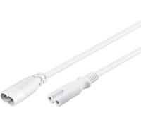 Goobay 97200 cable de transmisión blanco 2 m c8 acoplador c7 acoplado