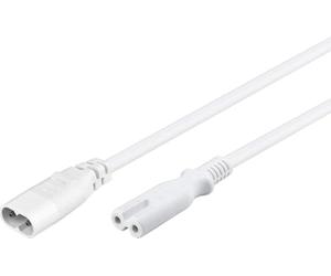GOOBAY CAVO PROLUNGA DI ALIMENTAZIONE C7/C8 2MT BIANCA