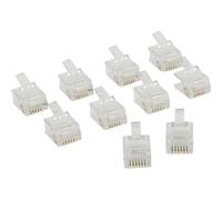 Goobay Conector RJ12 Transparente Pack 10 Unidades