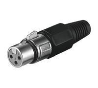 Goobay Conector XLR 3 Pines Hembra Negro