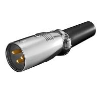 Goobay Conector XLR 3 Pines Macho Gris