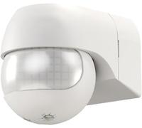 goobay Detector de Movimiento infrarrojo para Exterior e Interior IP44, inclinable y Giratorio, Detector de Movimiento PIR 180° 12m montado en Superficie para LED de hasta 400 W, Blanco - 79591