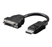 Goobay DisplayPort - DVI-D M/F Negro - Adaptador para cable (DisplayPort, DVI-D, Male connector / Female connector, 0,2 m, Negro)