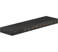 goobay Divisor HDMI 58484 1 a 8/HDMI Compatible con resoluciones de hasta 4 K a 60 Hz, 1 señal de Entrada HDMI a hasta 8 Salidas HDMI como TV, Monitor, proyector, PS5 y Xbox/Negro