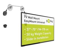 Goobay EasyMount L - Soporte de pared para televisores de hasta 55", plateado