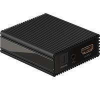 goobay Extractor de audio HDMI para transmisión a dispositivos sin conexión HDMI, resolución de vídeo máx. 4K2K @ 30 Hz, compatible con Dolby Atmos, Dolby Digital 5.1, LPCM, estéreo, retorno de audio
