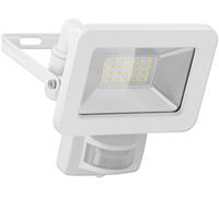 goobay Foco LED 53880 con detector de movimiento - Foco LED de 20 W - Luz blanca neutra 4000 K - 1700 lúmenes - Ángulo de haz de 100 grados - Grado de protección IP65 - Blanco