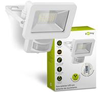 goobay Foco LED 53880 con detector de movimiento - Foco LED de 20 W - Luz blanca neutra 4000 K - 1700 lúmenes - Ángulo de haz de 100 grados - Grado de protección IP65 - Blanco