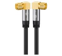 Goobay HiEnd Cable Coaxial 90° Ángulo 10m Cable Antena Flexible Full HD