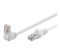 Goobay ? juego de 5 red cat 5e 1 x 90 ° angled cable f/utp 0,5 m bl