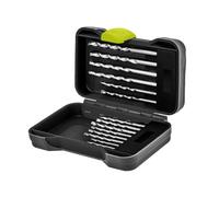 goobay Juego de brocas para piedra 15 piezas con punta centradora, Ø 3-10 mm, vástago redondo para taladros eléctricos, en caja resistente con marcaje por tamaño, 77849