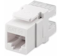 Goobay Keystone Cat5 UTP LSA Blanco - Divisor de red (Blanco)