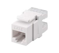 Goobay KeyStone Cat6 UTP LSA Blanco - Divisor de red (Blanco)