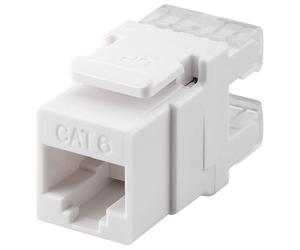 Goobay Keystone Conector RJ45 a TB110 Cat 6 UTP Blanco