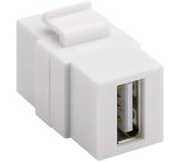 Goobay Keystone USB 2.0 Hembra/Hembra Blanco