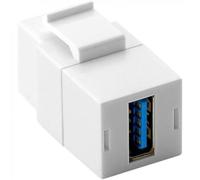 Goobay Keystone USB 3.0 Hembra/Hembra Blanco