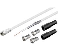 Goobay kks set 100 - 30m cable coaxial tipo f blanco