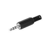 Goobay - Lote de 5 conectores de audio jack 3,5 mm 3 pines estéreo para soldar
