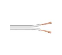 Goobay LSK 2x0.5-25m 25m Blanco cable de audio - Cables de audio (25 m, Blanco)