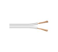 Goobay LSK 2x2.5-25m cable de audio Blanco - Cables de audio (25 m, Blanco)