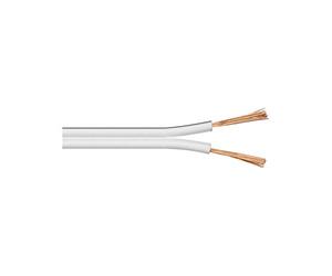 Goobay LSK 2x2.5-25m cable de audio Blanco - Cables de audio (25 m, Blanco)