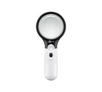 Goobay Lupa 41255 con luz LED, lupa de lectura con 2 aumentos y 12 aumentos para leer y trabajar