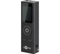 goobay Medidor láser de Distancia 30 m, medición de Longitud, Superficie y Volumen, Pantalla LCD, función Continua y Pythagoras, batería Recargable USB-C, Carcasa de Aluminio, 77834