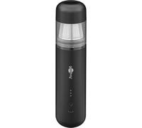 goobay Mini aspiradora inalámbrica con batería Recargable, 120 W, 3 Niveles de Potencia, 7 boquillas y 3 cepillos, función sopladora, Filtro Lavable, para Coche, Oficina y hogar, Negra, 77829