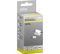 goobay Minisensor de movimiento infrarrojo 96006 para interiores, diseño en miniatura para instalación empotrada (UP) casi invisible, rango de detección de 360°, alcance de 6 m, blanco