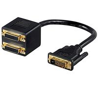 Goobay Mmk Adap 24+1 Dvi-D 2X Dvi-D 2X Dvi F Negro Adaptador de Cable - Adaptador Para Cable (Dvi-D, 2X Dvi F, Negro)
