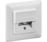 Wentronic 50972 - Toma de corriente de doble cable (Color blanco)