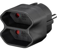 Goobay nk 002 adaptador de enchufe eléctrico tipo c (europlug) negro