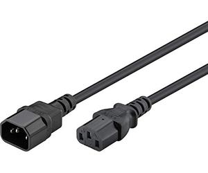 Goobay NK 100 S-200 - Cable (2 m, Male connector / Female connector, Negro)