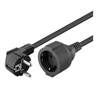 Goobay NK 117 S-500 - Cable de alimentación (5 m, macho/hembra, color negro)