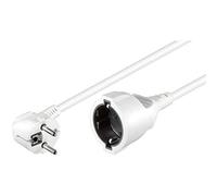 Goobay NK 117 W-200 2m Blanco - Cable (2 m, Macho/Hembra, Blanco)