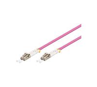 Goobay OM4 - Cable doble de pares trenzados (conectores LC y LC, 10m), color violeta