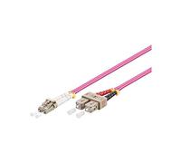 Goobay OM4 - Cable Doble de Pares Trenzados (Conectores LC y LC, 5m), Color Violeta