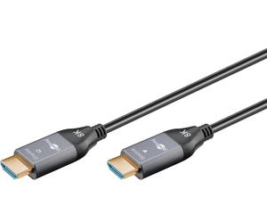 Goobay Optical Hybrid HDMI Cable 50 m - Ultra High-Speed HDMI 2.1 Cable with Eth