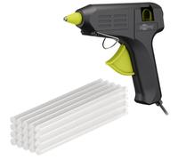 goobay Pistola de pegamento caliente 40 W con 20 barras incluidas, para barras adhesivas de 11 mm, calentamiento rápido, ideal para manualidades, decoración y reparaciones domésticas, 77825