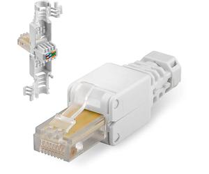 Goobay Plug Cat. 5/6 RJ45 Tooless con Copriconnettore
