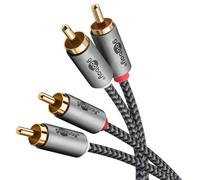 Goobay Plus Series Cable Audio Estéreo Cinch 0,5 m RCA 250160