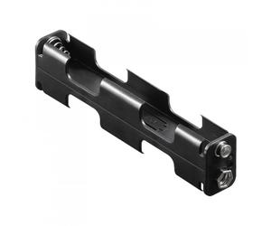 Goobay Portapilas para 4 Pilas FR6/HR6/LR6 Negro