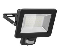 goobay Proyector LED con 30W con Detector de Movimiento, Negro, 50 Watt