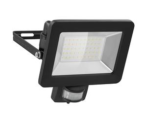 goobay Proyector LED con 30W con Detector de Movimiento, Negro, 50 Watt