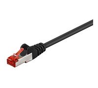 Wentronic Cat 6-1000 SSTP PIMF Black 10m - Cable de Red (10m, Macho/Macho, Negro)