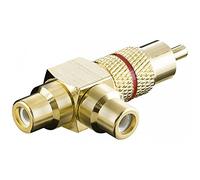 goobay RCA - 2xRCA - adaptador de cable (RCA, 2xRCA, Male connector/Female connector)