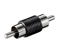 Goobay RCA Audio adaptor Negro - Adaptador para cable (RCA, RCA, Male connector / Male connector, Negro)
