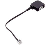 Goobay RJ-11/TAE F Adapter RJ-11 M TAE F FM Negro - Adaptador para cable (RJ-11 M, TAE F FM, Macho/Hembra, Negro)