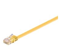 Goobay rj-45 cat6 1m 1m cat6 u/utp (utp) amarillo - cable de red (1 m,