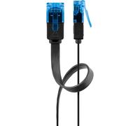 Goobay rj-45 cat6a 3m cable de red negro u/utp (utp)